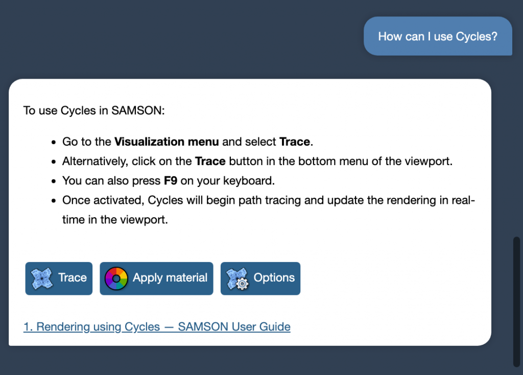 Getting help about anything from SAMSON AI – SAMSON Blog